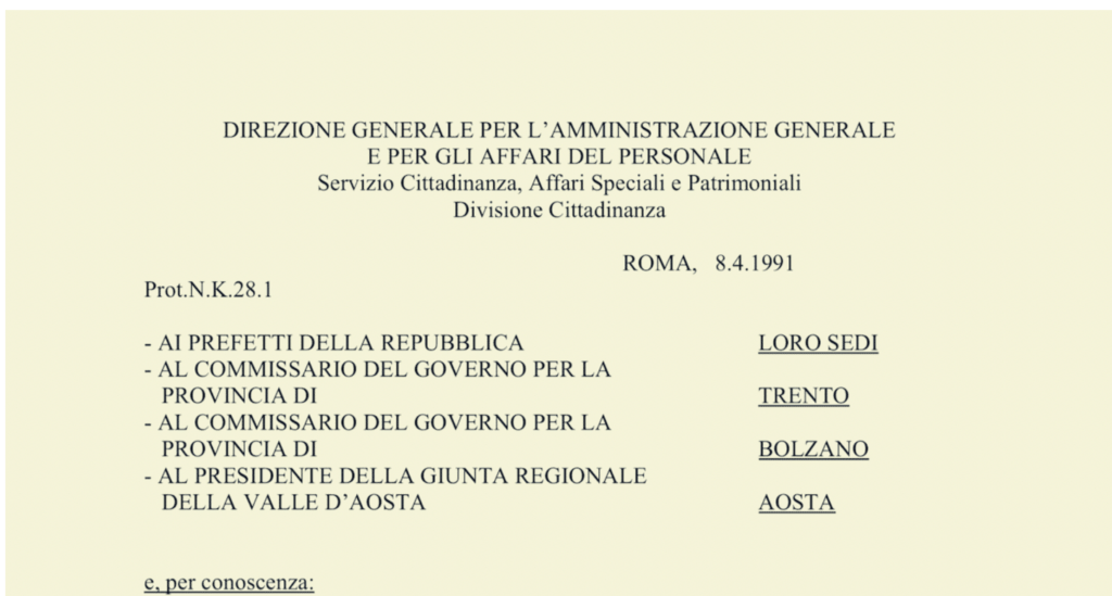 Circular K28 | Entenda o Documento Mais Importante da Cidadania Italiana